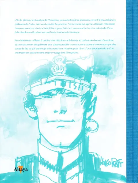 Verso de l'album Tout Pratt Tome 4 Corto Maltese - Sous le drapeau des pirates