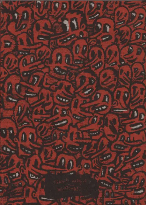 Verso de l'album Undergronde + commentaires sur carton brut