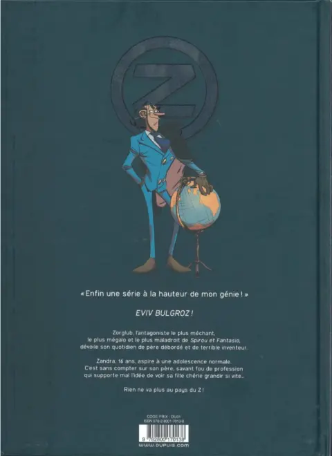 Verso de l'album Zorglub Tome 1 La fille du Z