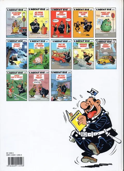 Verso de l'album L'Agent 212 Tome 6 Ronde de nuit