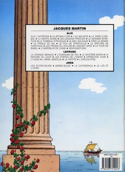 Verso de l'album Alix Tome 7 Le Dernier Spartiate