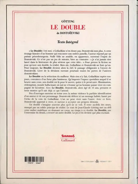 Verso de l'album Le double
