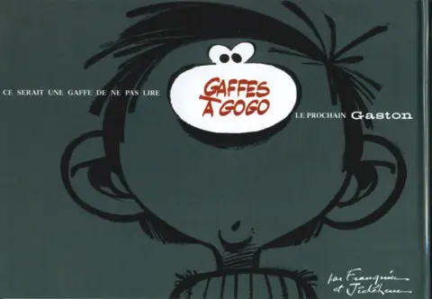 Verso de l'album Gaston Tome 2 Gala de gaffes