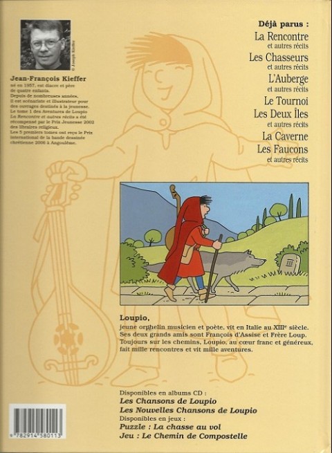 Verso de l'album Les aventures de Loupio Tome 3 L'Auberge et autres récits