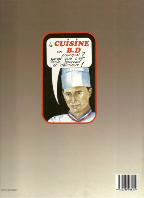 Verso de l'album La B.D. de la cuisine