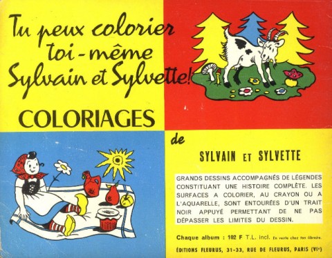Verso de l'album Sylvain et Sylvette Tome 8 Vers le pays de soleil