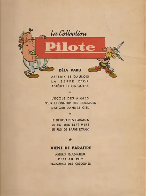 Verso de l'album Tanguy et Laverdure Tome 4 Escadrille des cigognes