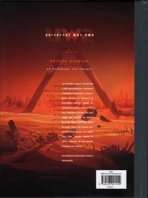 Verso de l'album Universal War Two Tome 3 L'exode