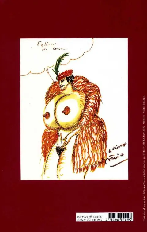 Verso de l'album Fellini mon ami