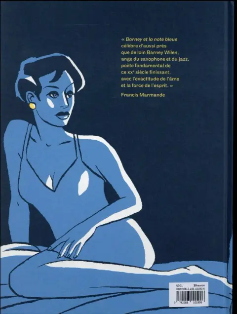 Verso de l'album Barney et la note bleue
