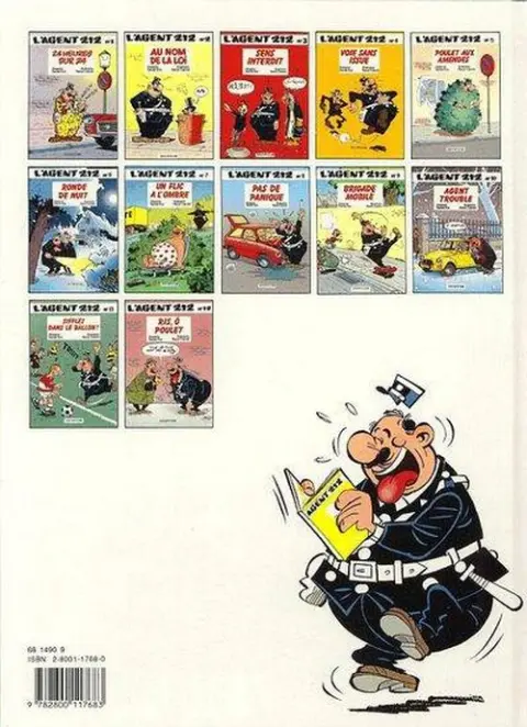 Verso de l'album L'Agent 212 Tome 12 Ris, Ô Poulet