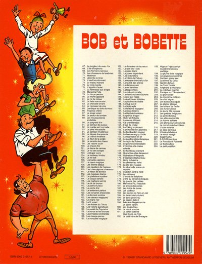Verso de l'album Bob et Bobette Tome 224 Le petit postillon