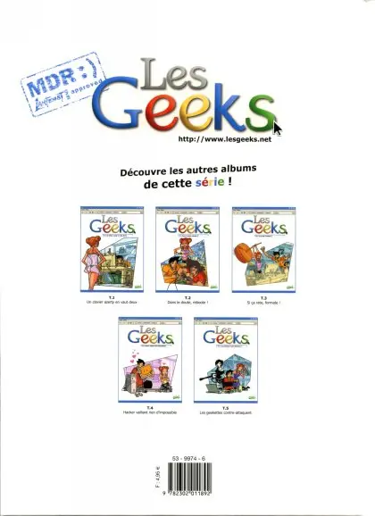 Verso de l'album Les Geeks Morceaux Choisis !