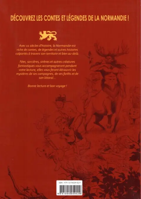 Verso de l'album Histoires et Légendes Normandes Recueil de nouvelles