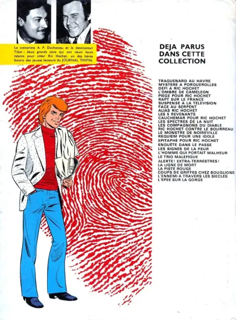 Verso de l'album Ric Hochet Tome 28 Hallali pour Ric Hochet