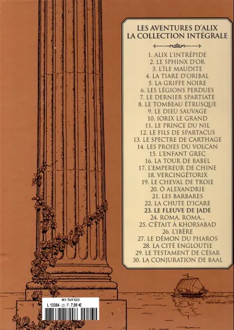 Verso de l'album Alix La collection Tome 23 Le fleuve de jade