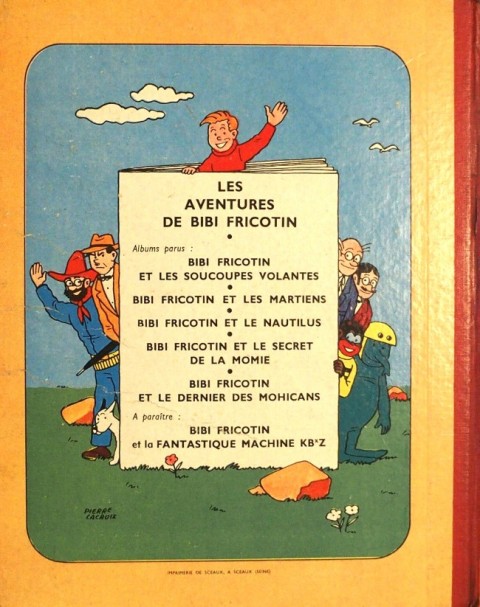 Verso de l'album Bibi Fricotin Tome 5 Bibi Fricotin et le Dernier des Mohicans