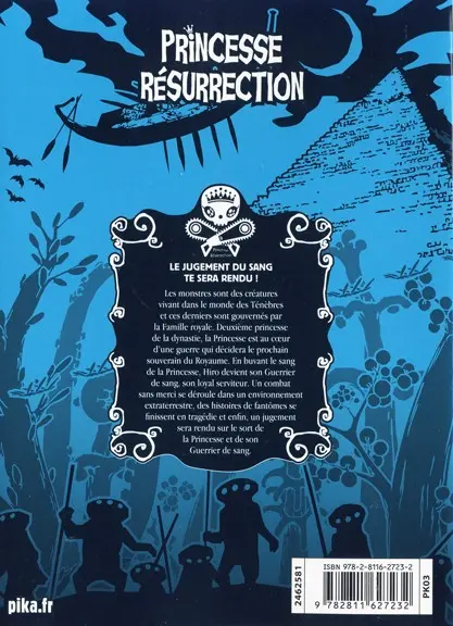 Verso de l'album Princesse résurrection 18