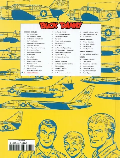 Verso de l'album Buck Danny Tome 18 Alerte en Malaisie