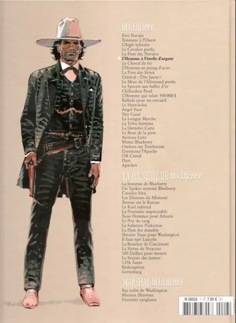 Verso de l'album Blueberry La Collection Tome 6 L'Homme à l'étoile d'argent