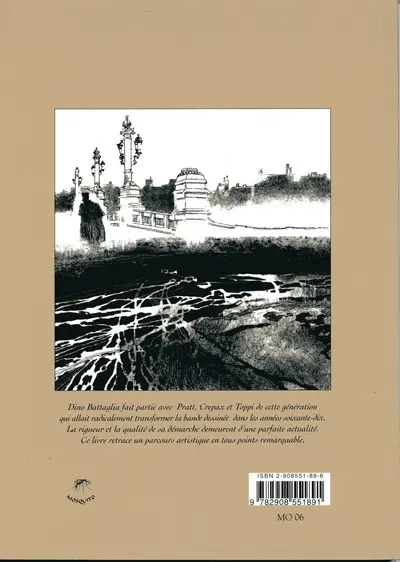 Verso de l'album Battaglia - Une Monographie