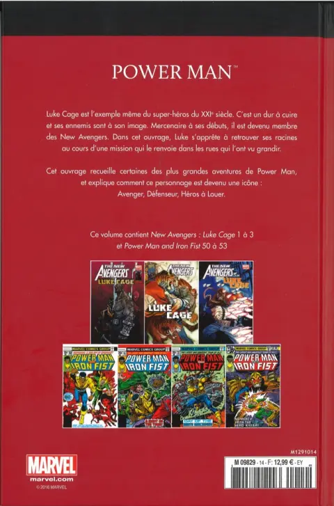 Verso de l'album Le meilleur des Super-Héros Marvel Tome 14 Power Man