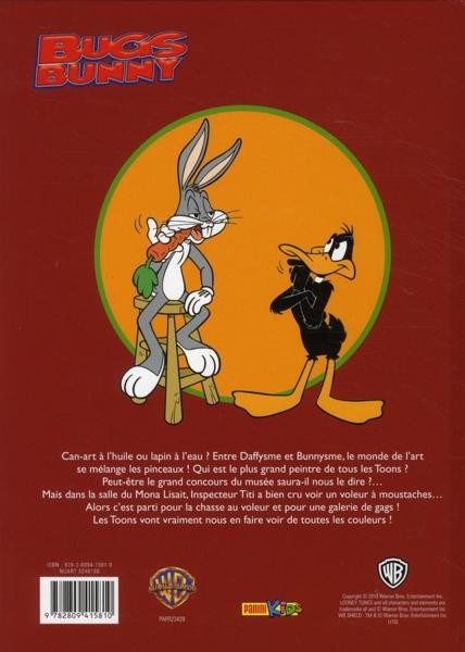 Verso de l'album Bugs Bunny Panini Tome 6 Can-art à l'huile