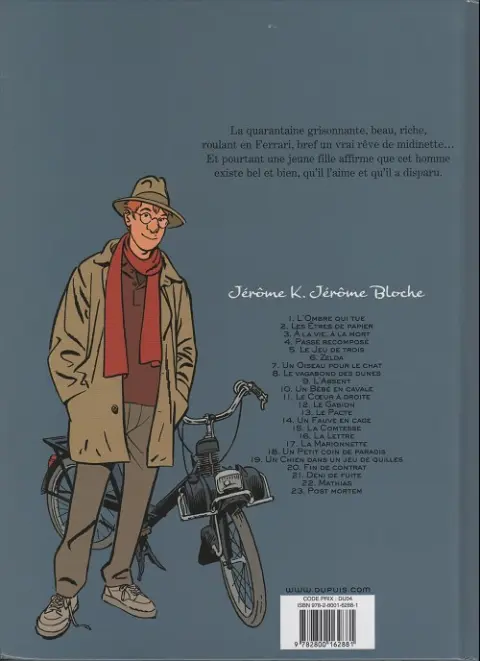 Verso de l'album Jérôme K. Jérôme Bloche Tome 17 La marionnette