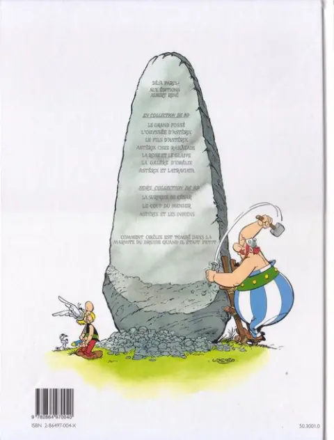 Verso de l'album Astérix Tome 26 L'odyssée d'astérix