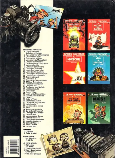 Verso de l'album Spirou et Fantasio Tome 37 Le Réveil du Z