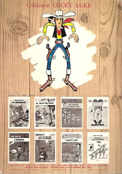 Verso de l'album Lucky Luke Tome 30 Calamity Jane
