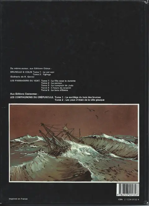 Verso de l'album Les Passagers du vent Tome 1 La fille sous la dunette