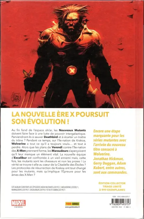 Verso de l'album Dawn of X Volume 07