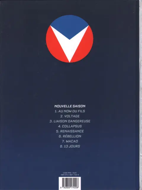 Verso de l'album Michel Vaillant Tome 7 Macao