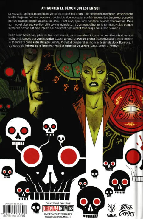 Verso de l'album Shadowman Intégrale