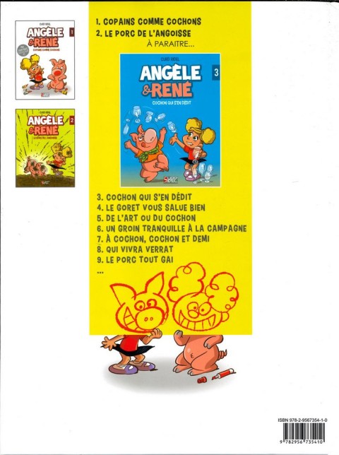 Verso de l'album Angèle & René Tome 2 Le porc de l'angoisse