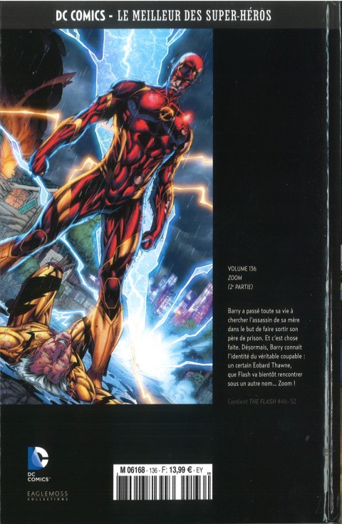 Verso de l'album DC Comics - Le Meilleur des Super-Héros Volume 136 Flash - Zoom - 2ème partie
