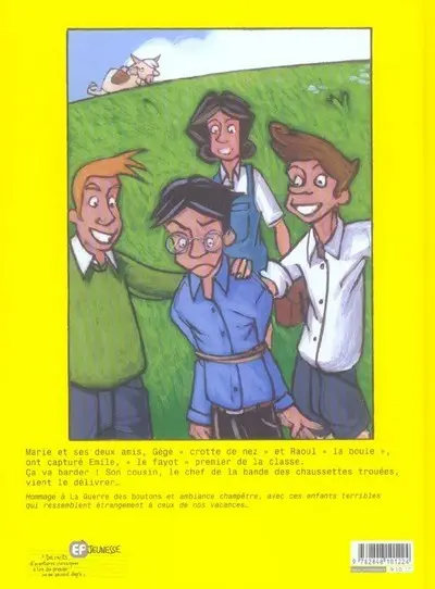 Verso de l'album Les Chaussettes trouées Tome 1 La guerre du slip