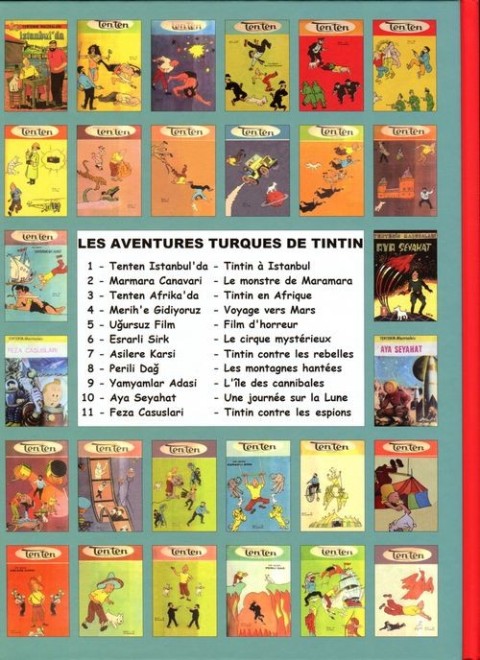 Verso de l'album Tintin Tintin en Afrique