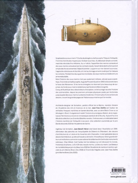 Verso de l'album À bord 2 À bord des sous-marins