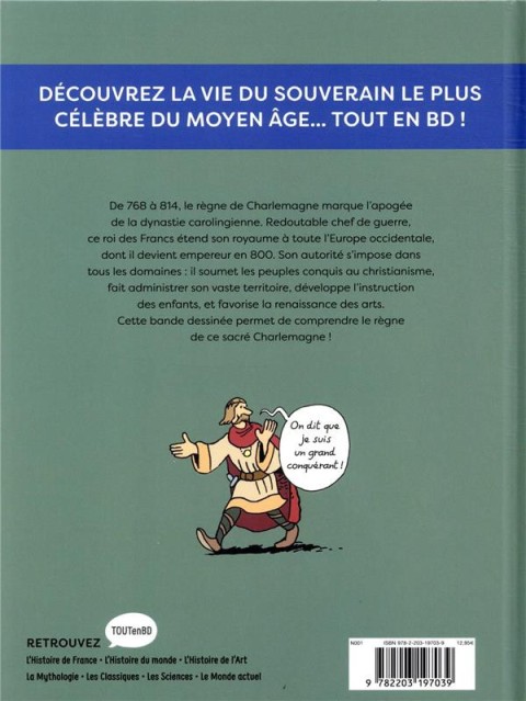 Verso de l'album L'Histoire de France en BD Tome 10 Charlemagne