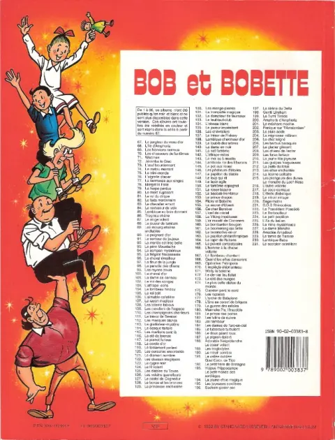 Verso de l'album Bob et Bobette Tome 80 Le mont rugissant