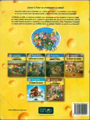 Verso de l'album Geronimo Stilton Tome 6 Stilton, les Olympiques sont en danger !