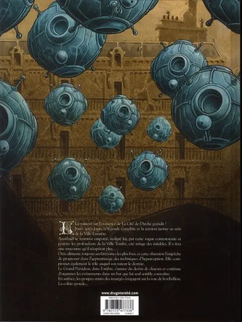 Verso de l'album La Cité de l'Arche Tome 2 Ville tombe