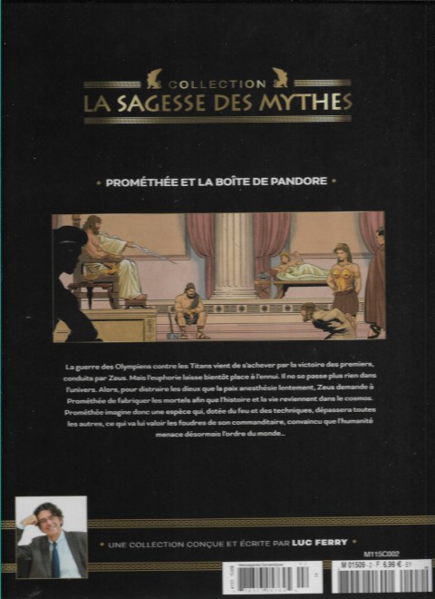 Verso de l'album La sagesse des Mythes - La collection 2 Prométhée et La Boîte de Pandore