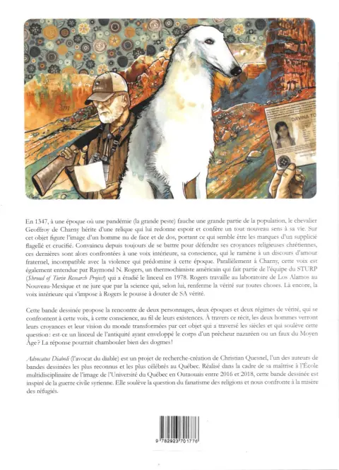Verso de l'album Advocatus Diaboli Le linceul de Turin