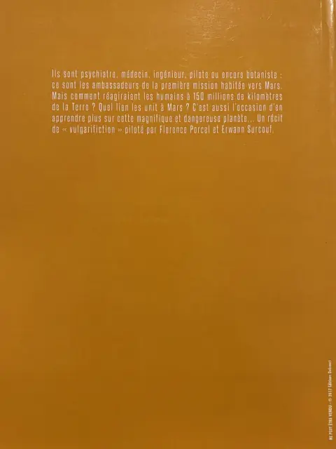 Verso de l'album Mars Horizon