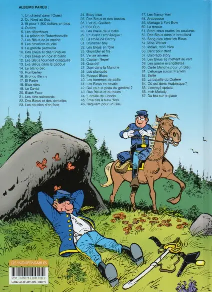Verso de l'album Les Tuniques Bleues Tome 32 Les Bleus en folie