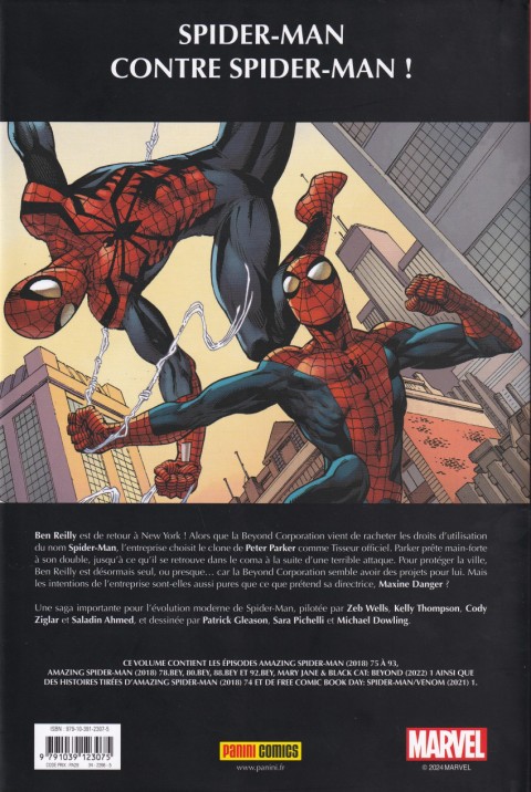 Verso de l'album The Amazing Spider-Man - Beyond