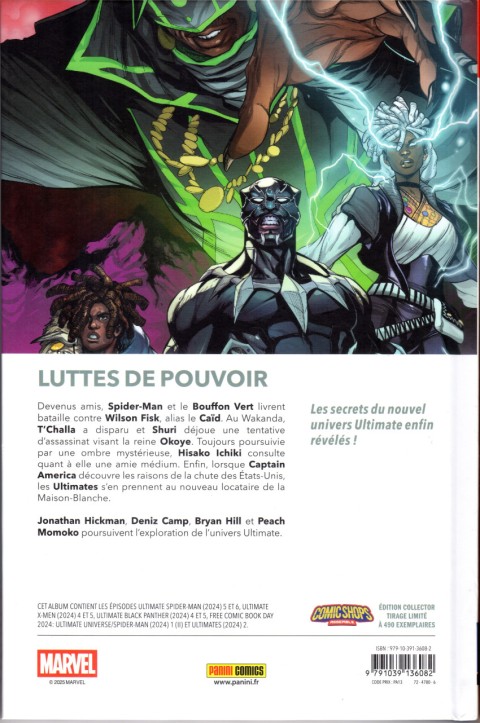 Verso de l'album Ultimate Universe Tome 03